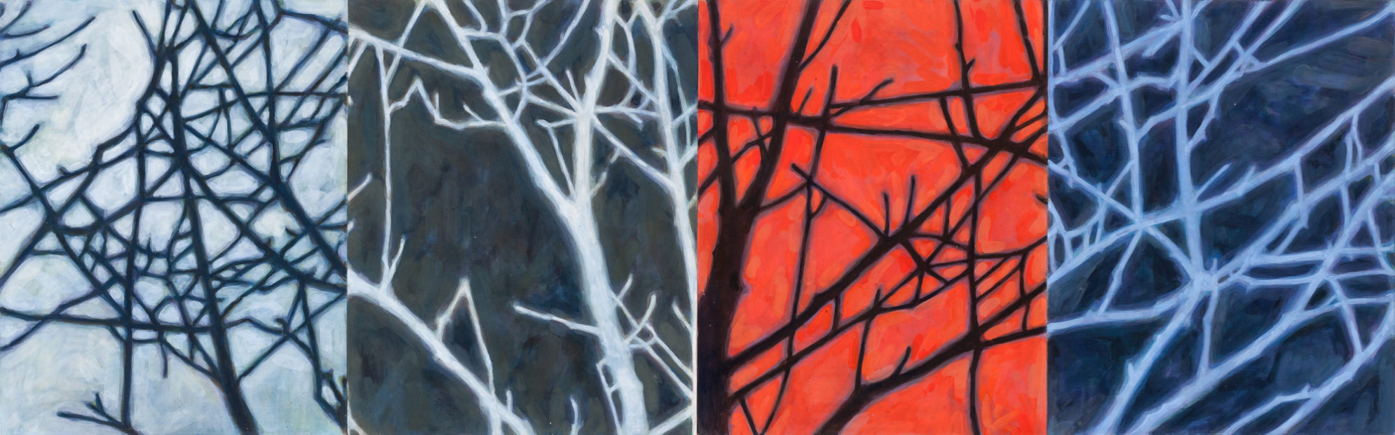 Trine Bumiller Boreal 2018 o/panel 20 x 64" Trine Bumiller Boreal 2018 o/panel 20 x 64"