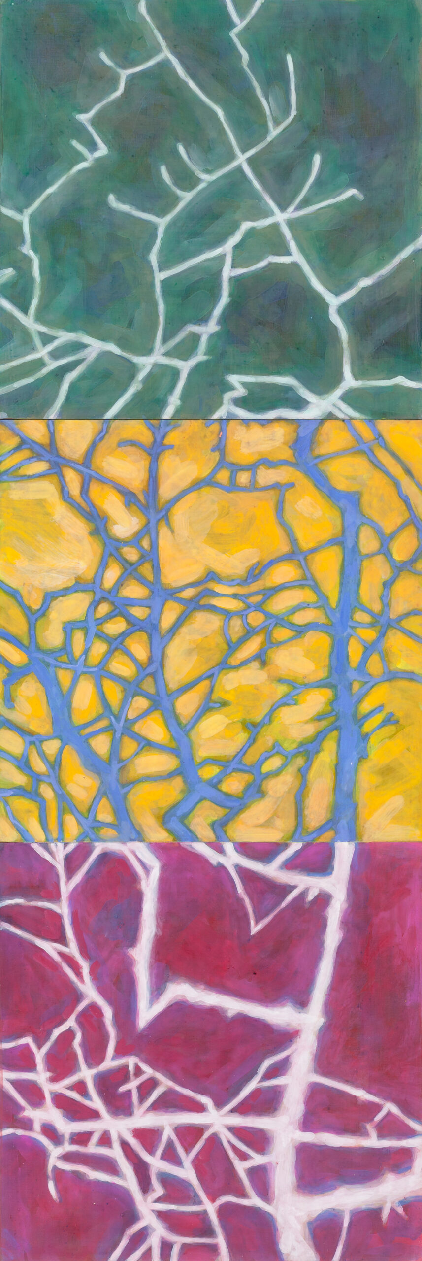 Trine Bumiller Chromobiology 2018 o/panel 48 x 16" Trine Bumiller Chromobiology 2018 o/panel 48 x 16"