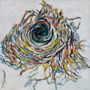 Trine Bumiller Sheltering 13 watercolor o/panel 10 x 10"