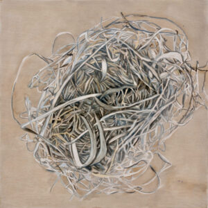Trine Bumiller Sheltering 23 watercolor o/panel 12 x 12"