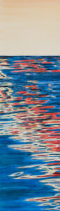 Trine Bumiller Waterline 9 acrylic/yupo 90 x 24"