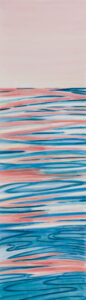 Trine Bumiller Waterline 11 acrylic/yupo 90 x 24"