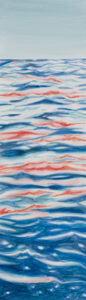 Trine Bumiller Waterline 13 acrylic/yupo 78 x 24"