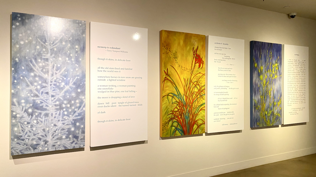 Poem Paintings, Installation, Arvada Center, Arvada, CO
